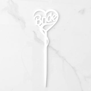 Cocktails are Forever Stir Stick, Bride: Opaque White