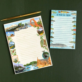 National Parks Scenic Landmarks 6x8 Lined Notepad