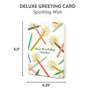 Sparkling Wish Deluxe Greeting Card