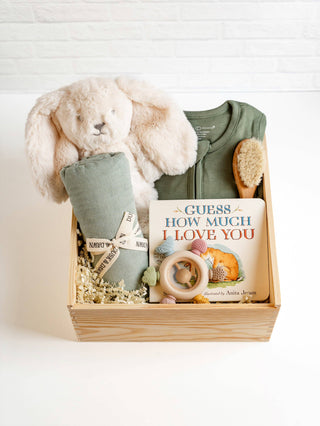 Bea Bunny - Classic Plush Weighted White Baby Toy