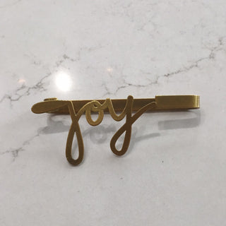 Gold Napkin Holder - Joy