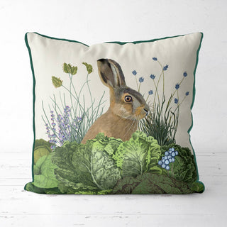 Cabbage Patch 3, Rabbit Easter Spring In / Outdoor cushion: 18x18inch / Indoor - Cotton/Linen Mix