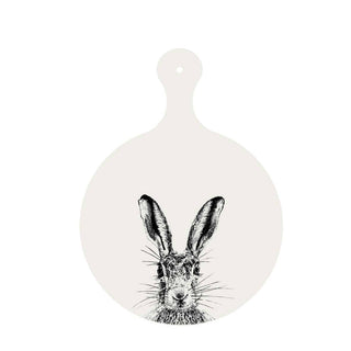 Sassy Hare Round Chopping Board, 13" height