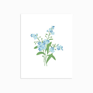 Forget-me-nots | Art Print: 8x10