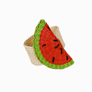 Watermelon Iraca Napkin Ring - Straw Raffia Tableware