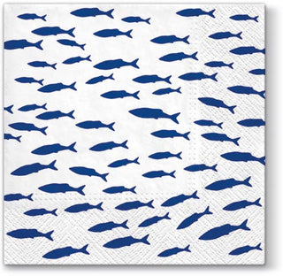 Blue Shoal Nautical Paper Napkins: Lunch