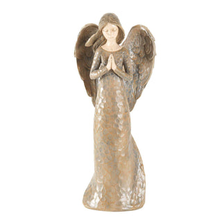 Angel Fig With Praying Hands Rsn 9.8"H